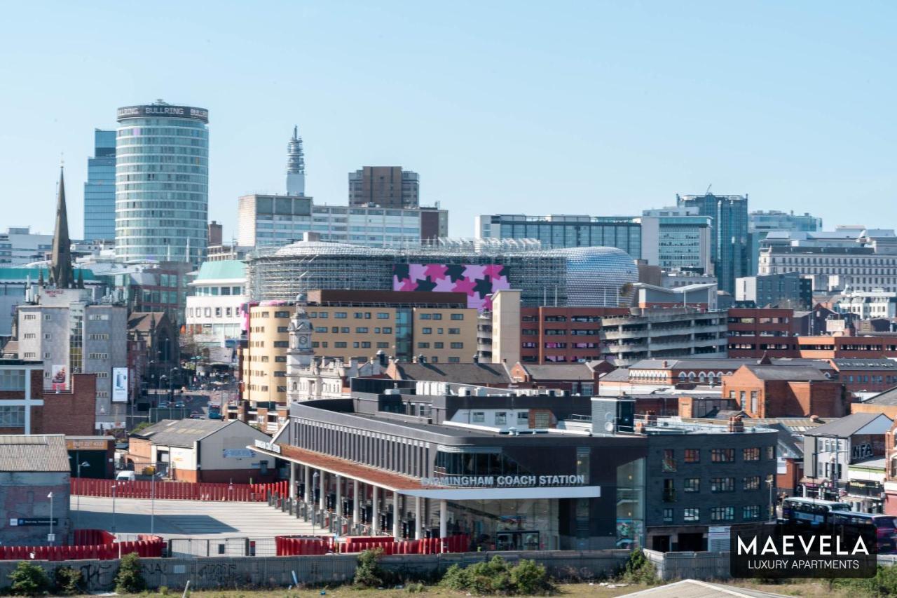 Maevela Apartments - Luxury Top Floor Penthouse - With Parking - 2 Bedroom New Build Apartment ✪ City Centre, Digbeth ✓ With Huge Patio Sliding Doors - City View - Rooftop Terrace - Ps4 & Smart Tv'S 伯明翰 外观 照片