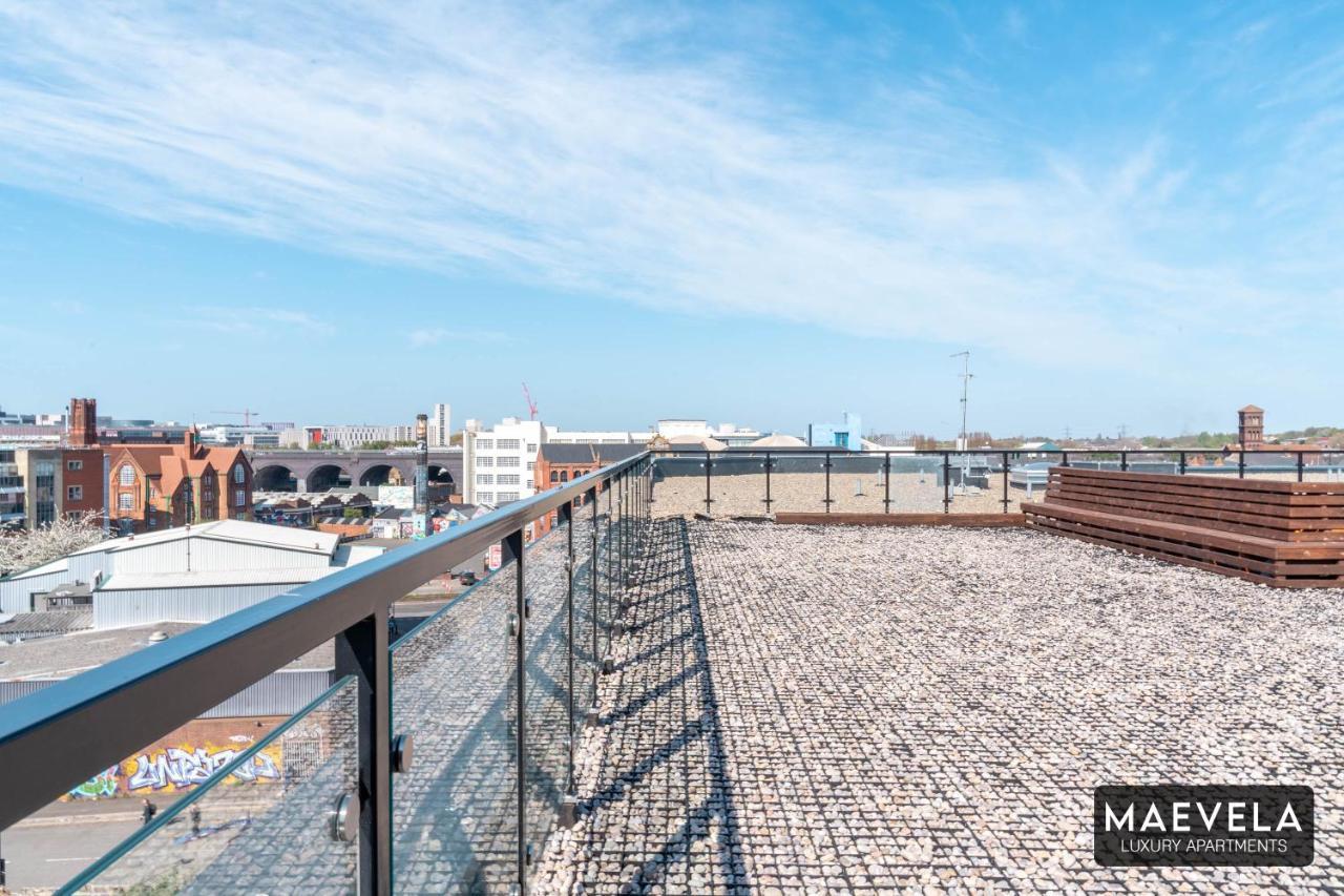 Maevela Apartments - Luxury Top Floor Penthouse - With Parking - 2 Bedroom New Build Apartment ✪ City Centre, Digbeth ✓ With Huge Patio Sliding Doors - City View - Rooftop Terrace - Ps4 & Smart Tv'S 伯明翰 外观 照片